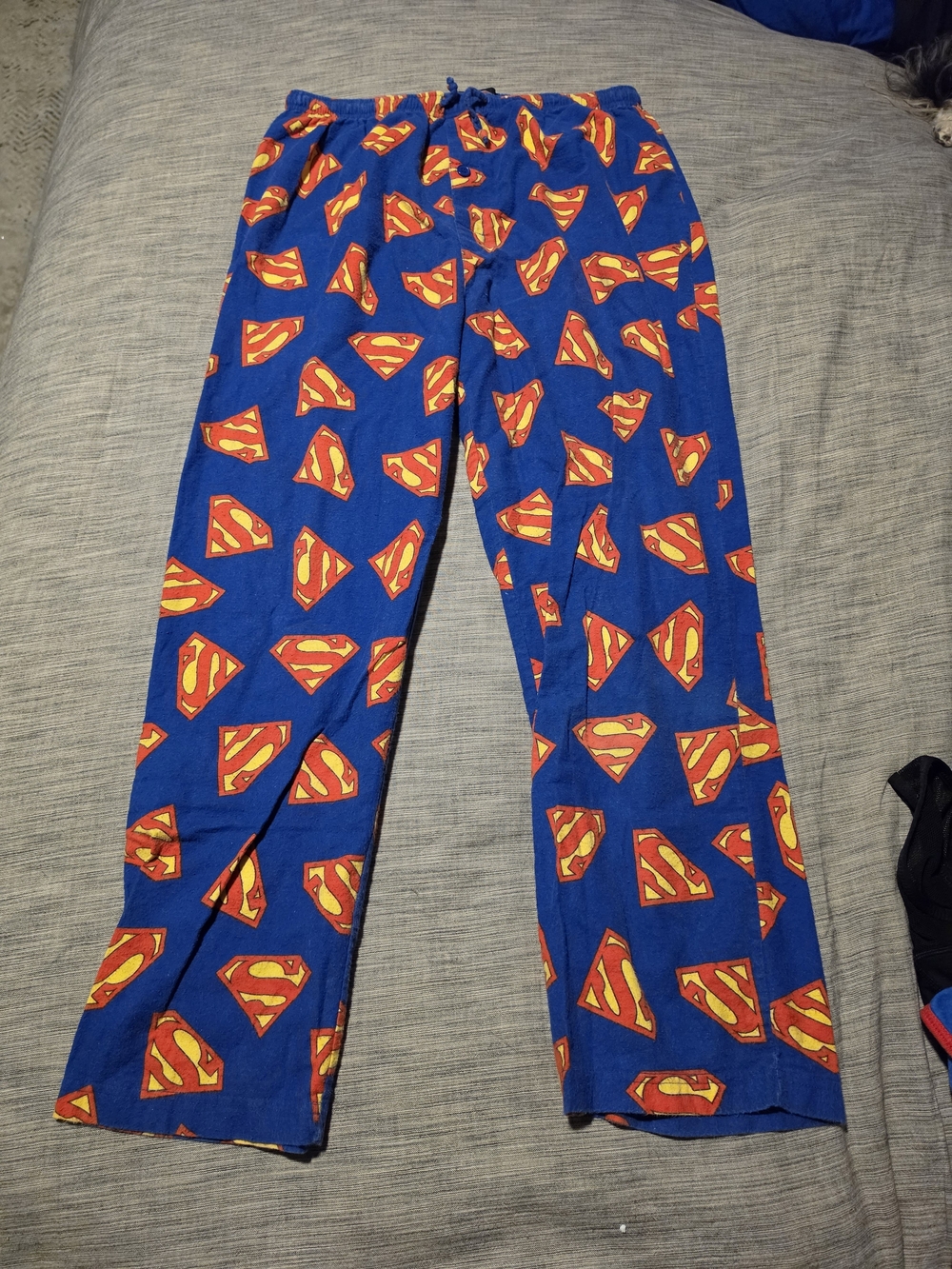 DC Comics Blue Superman Logo Lounge Pants Snd Long Sleeve Shirt